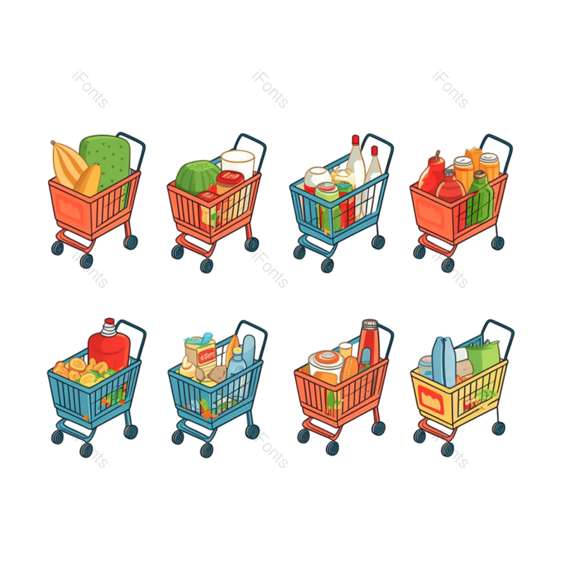 饼干图片,商品元素,清新PNG,蓝色免抠素材